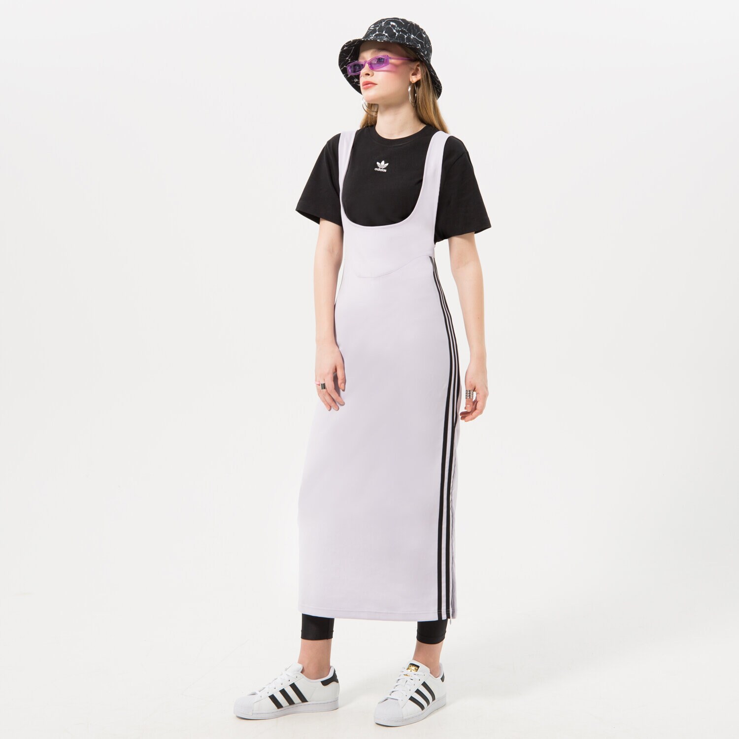dámské šaty ADIDAS ŠATY IC3589 FIALOVÁ