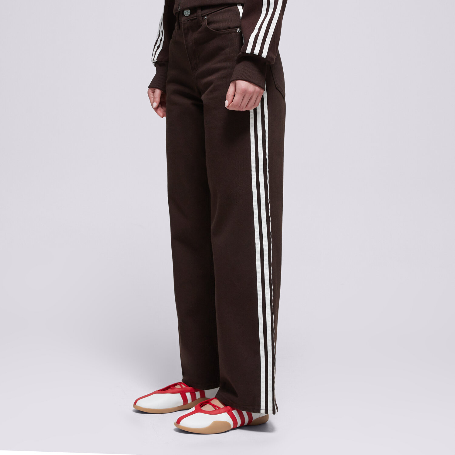 dámské kalhoty ADIDAS KALHOTY  FIREBIRD TP D KD2934 HNĚDÁ
