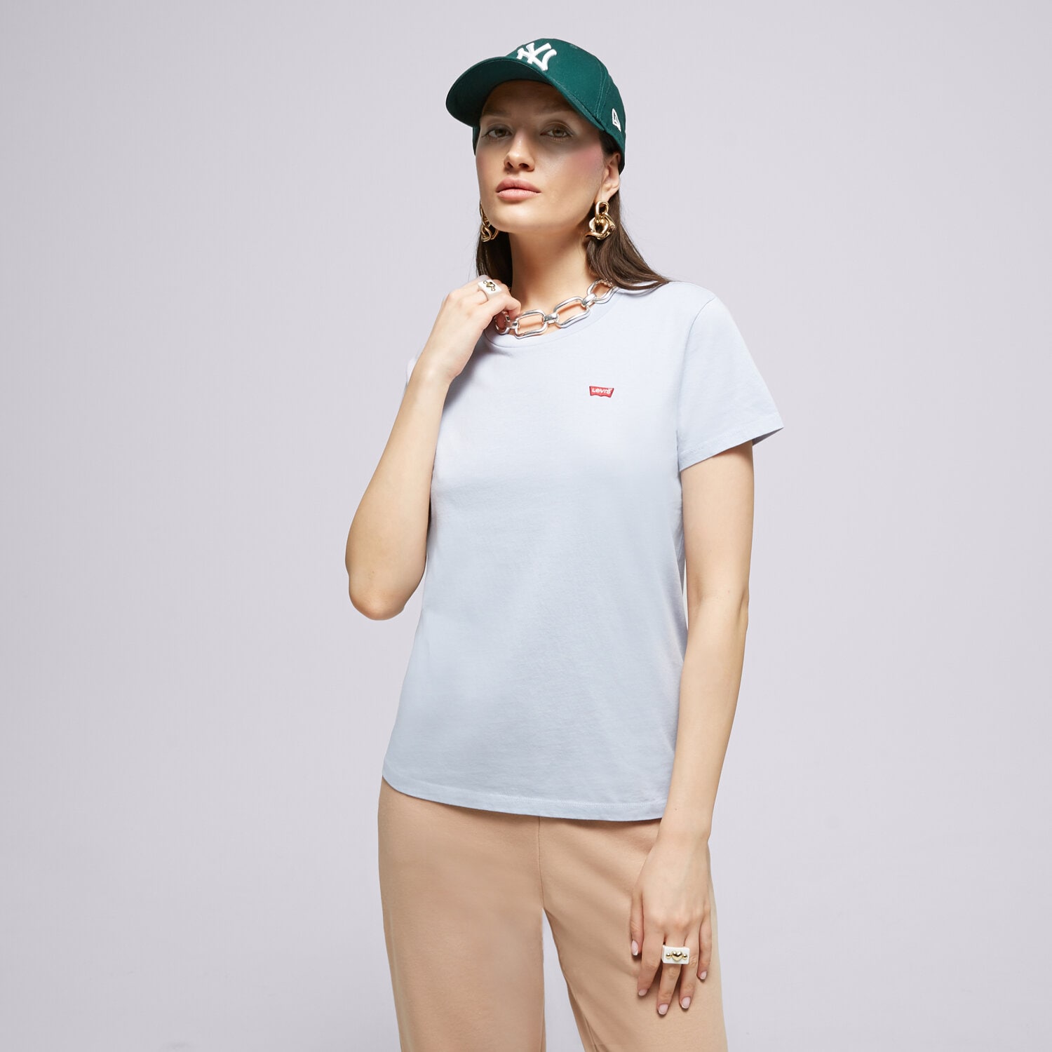 dámské tričko LEVI'S TRIČKO PERFECT TEE 39185-0210 MODRÁ