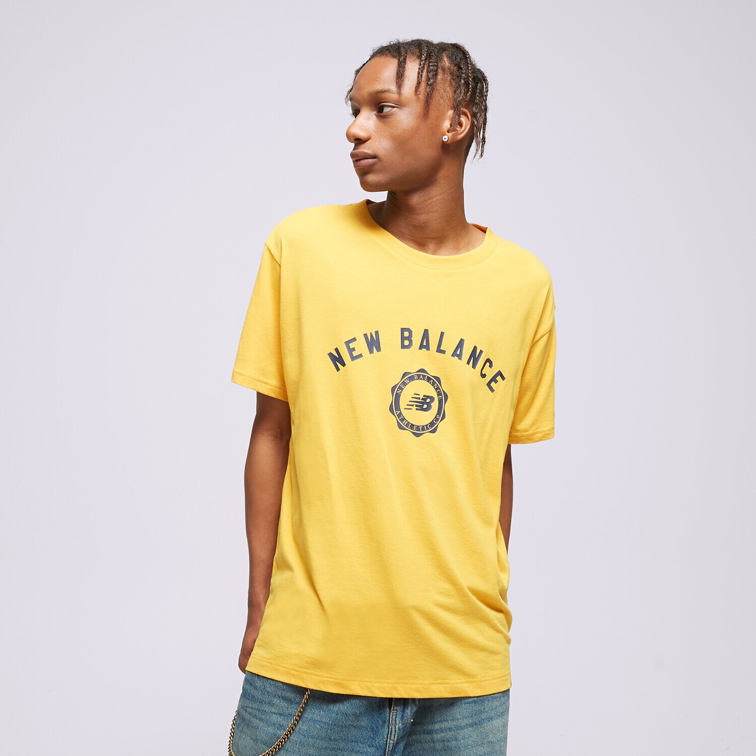 pánské tričko NEW BALANCE TRIČKO NB SPORT SEASONAL TEE MT31904VGL ŽLUTÁ
