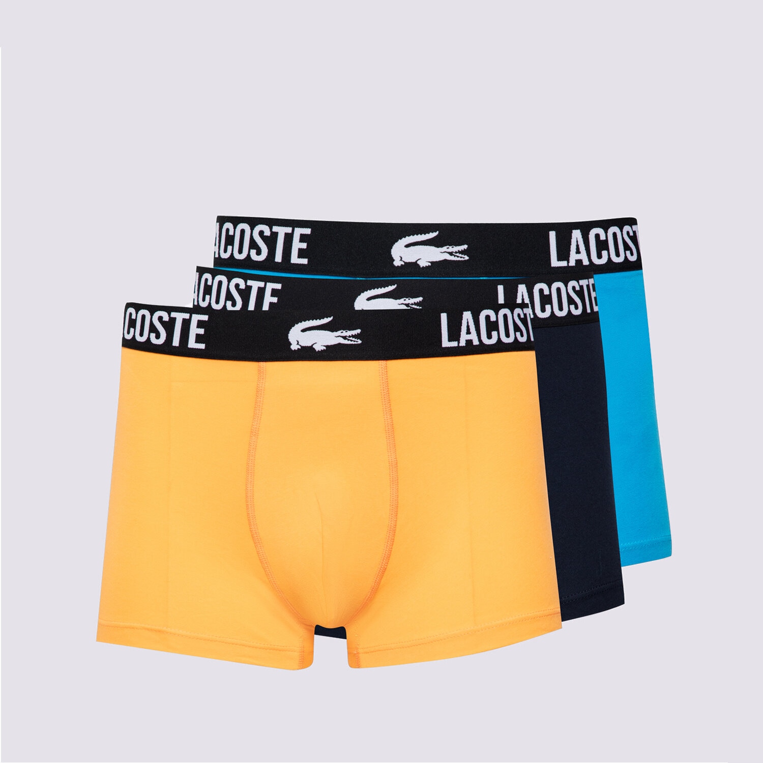 pánské spodní prádlo LACOSTE TRENKY 3 PACK BOXERS SHORTS 5H1309.FUC VÍCEBAREVNÁ