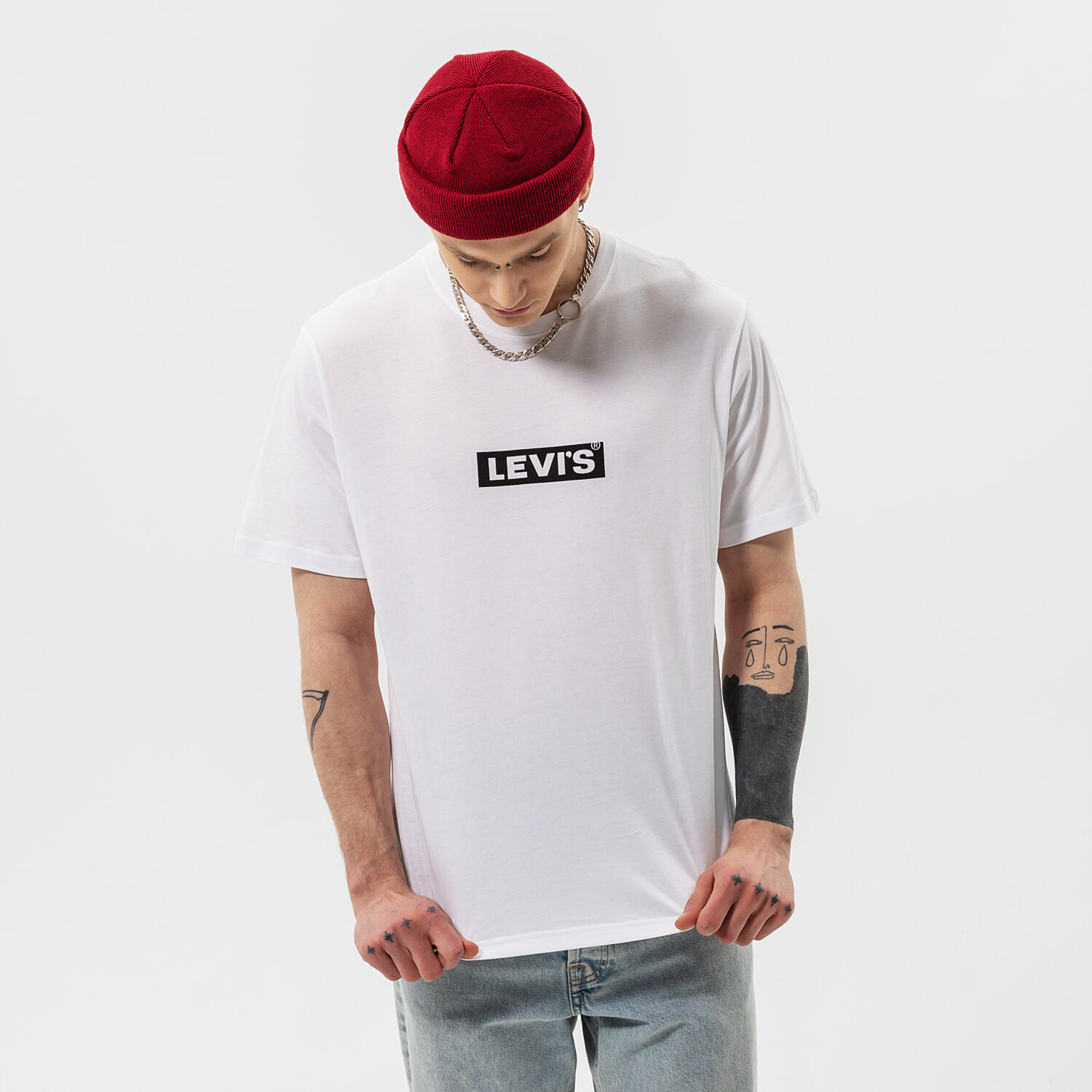 pánské tričko LEVI'S TRIČKO RELAXED SS TEE AGILITY A2082-0057 BÍLÁ