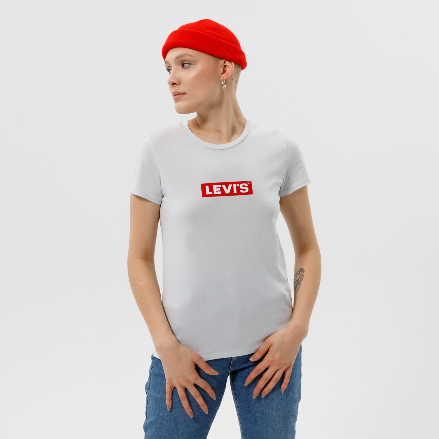 dámské tričko LEVI'S TRIČKO WT-GRAPHIC TEES A2086-0021 MODRÁ
