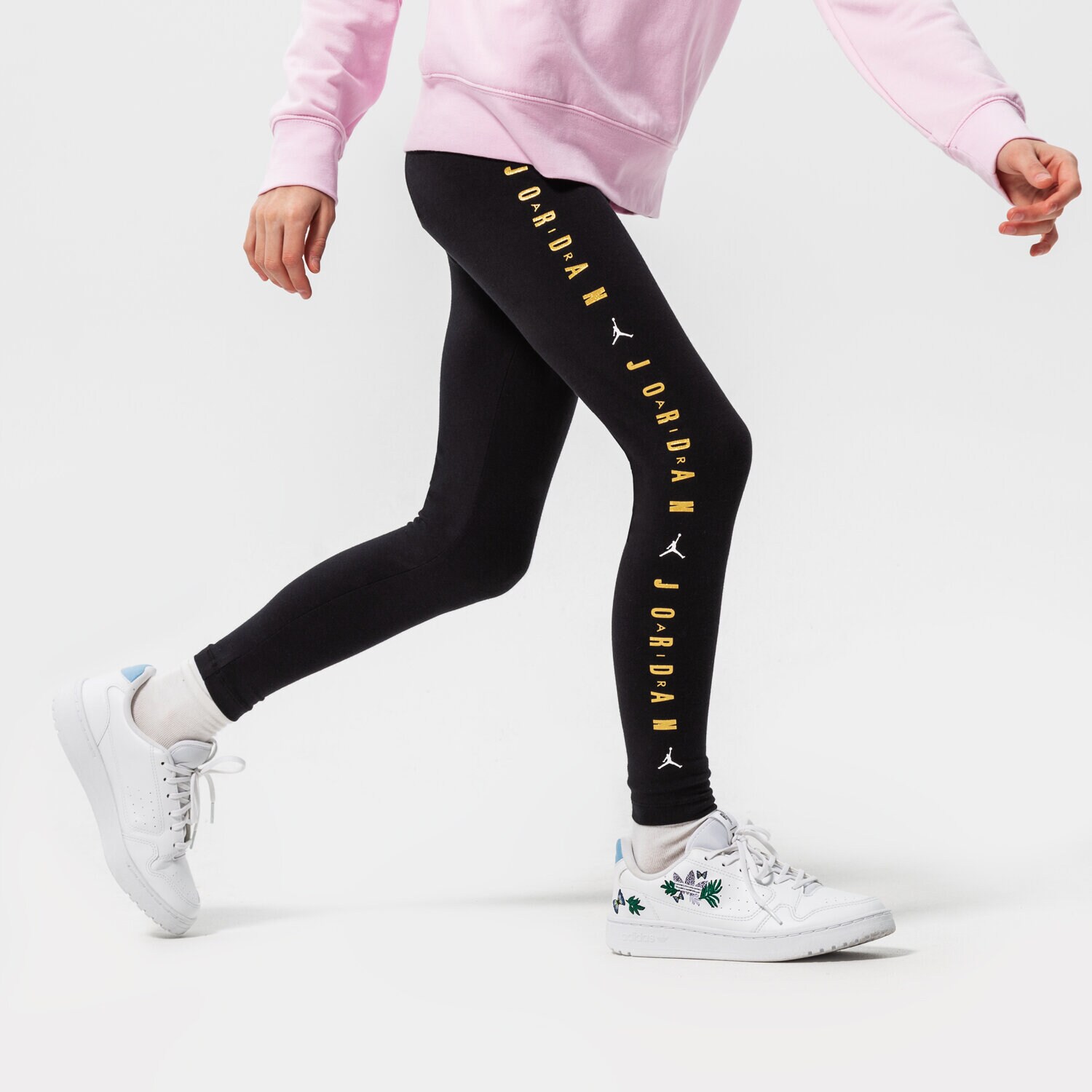 dětské kalhoty JORDAN LEGGINGS JUMPMAN HIGH-RISE LEGGINGS GIRL 45B048023 ČERNÁ