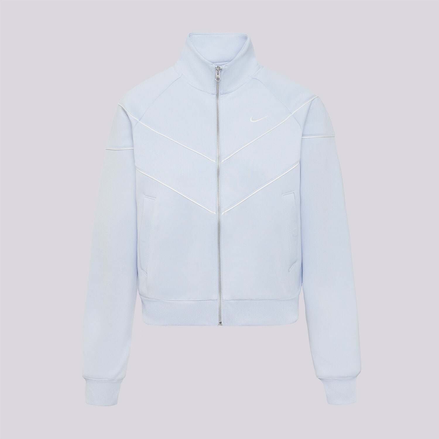dámská mikina NIKE MIKINA ROZEPÍNACÍ W NSW NK WR POLY KNIT JKT HJ0975-407 MODRÁ