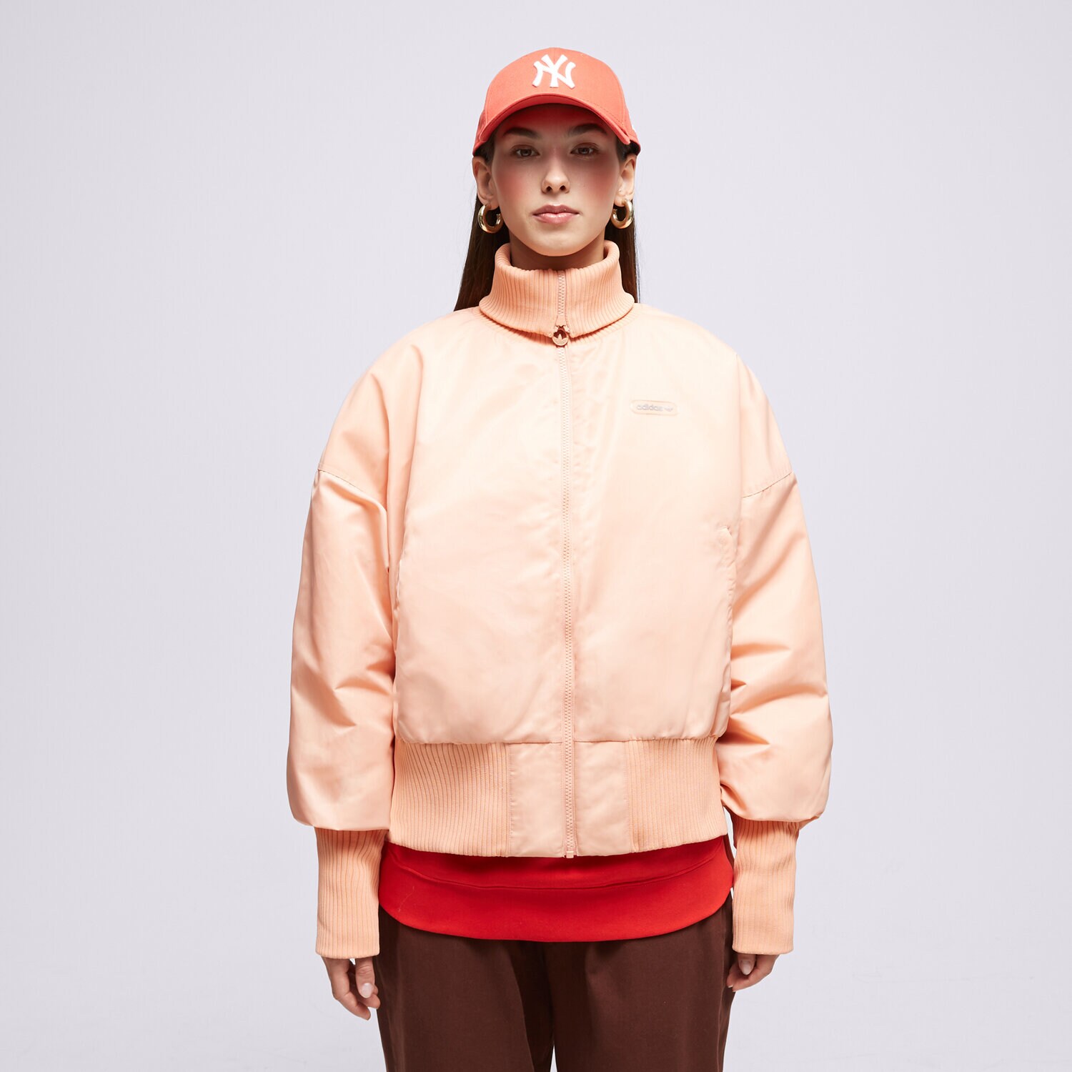dámská zimní bunda ADIDAS BUNDA ZIMNÍ RIB BOMBER GU1769 RŮŽOVÁ