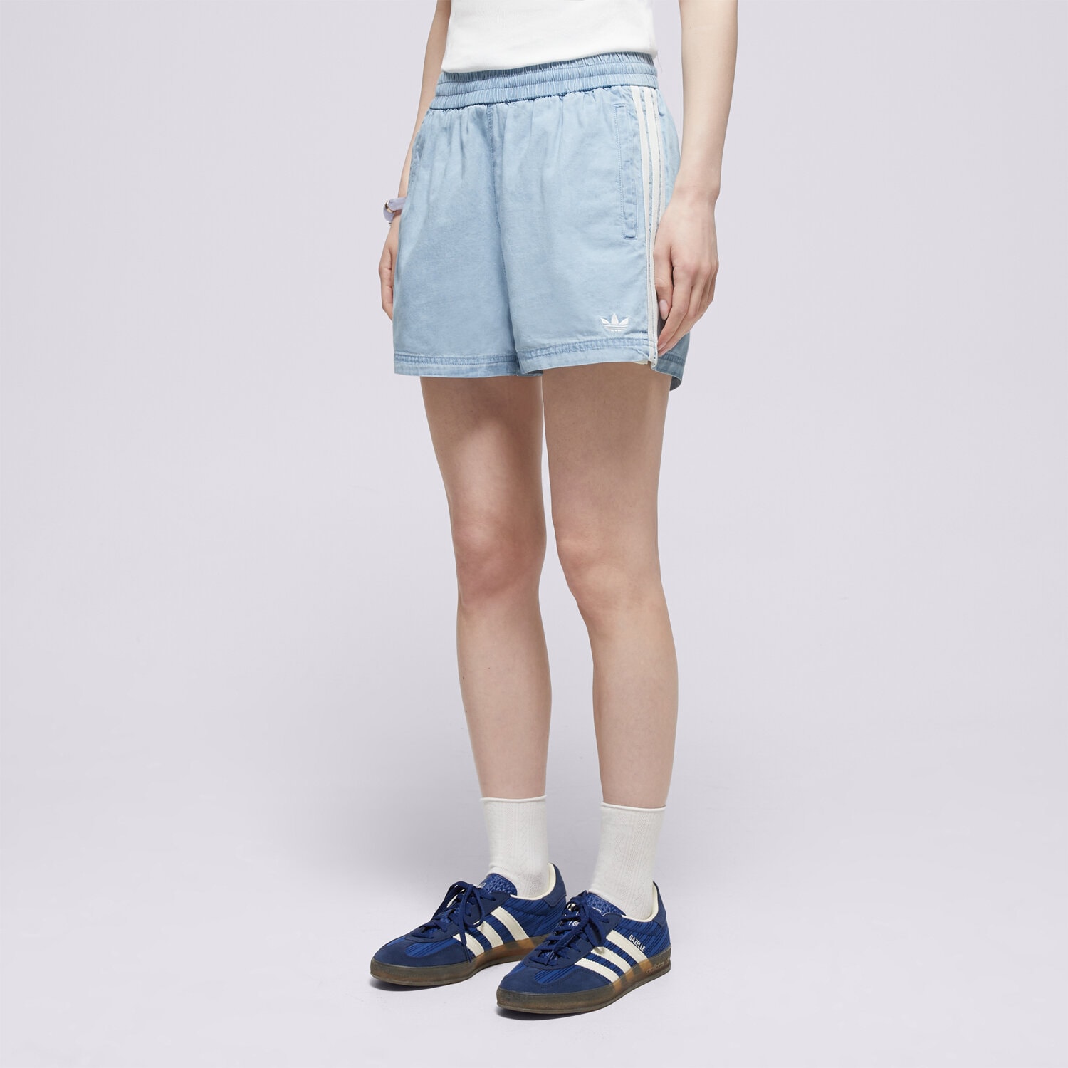 dámské kraťasy ADIDAS ŠORTKY  DENIM SHORTS KY3170 MODRÁ