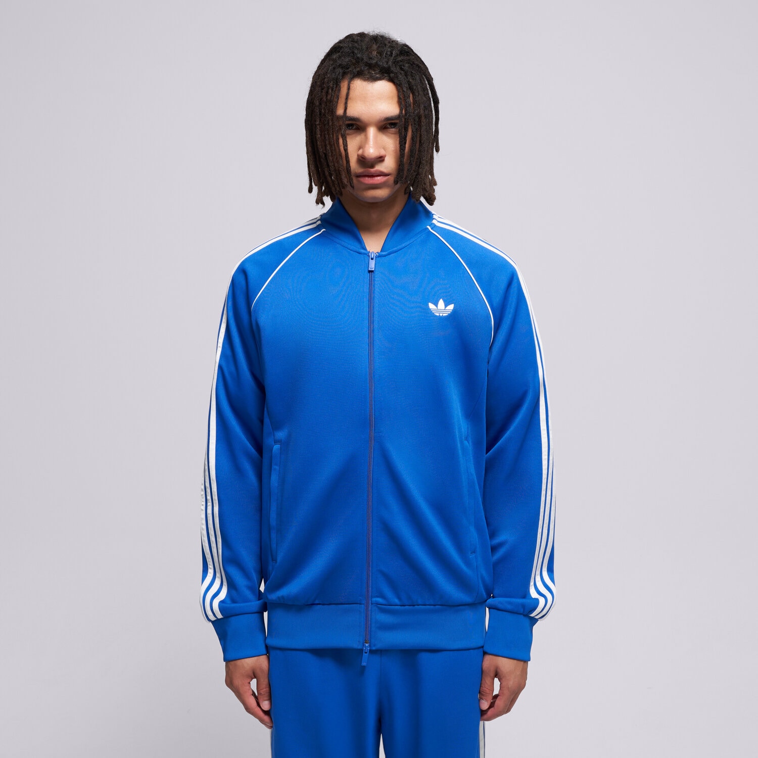 pánská mikina ADIDAS MIKINA ROZEPÍNACÍ SST TT KE1669 MODRÁ