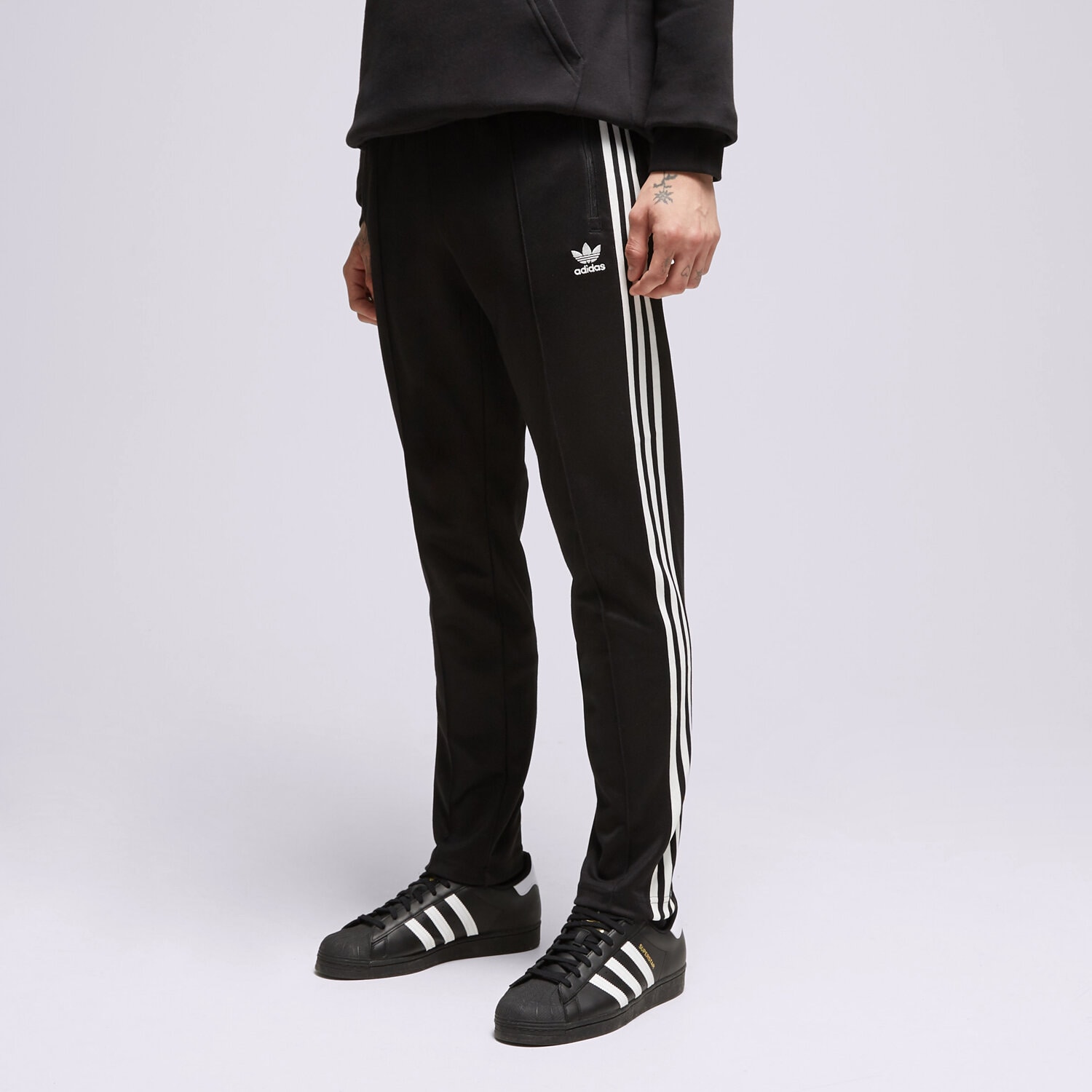 pánské kalhoty ADIDAS KALHOTY  BECKENBAUER TP II5764 ČERNÁ