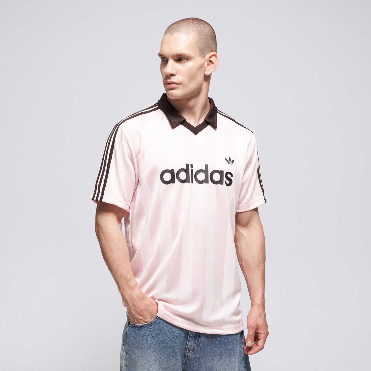 pánské tričko ADIDAS TRIČKO JERSEY KE3580 RŮŽOVÁ