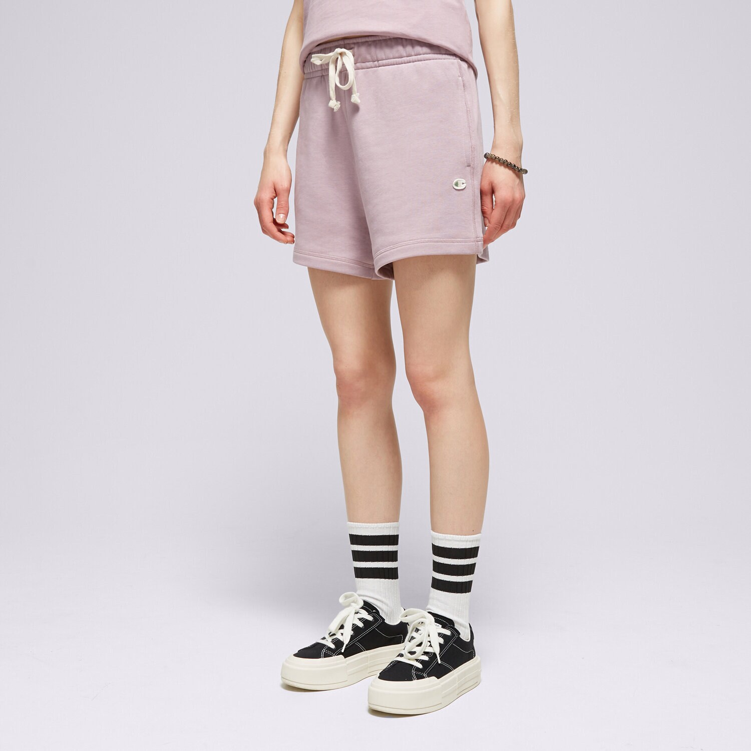 dámské kraťasy CHAMPION ŠORTKY  BERMUDA-ECO FUTURE E10009PS162 FIALOVÁ