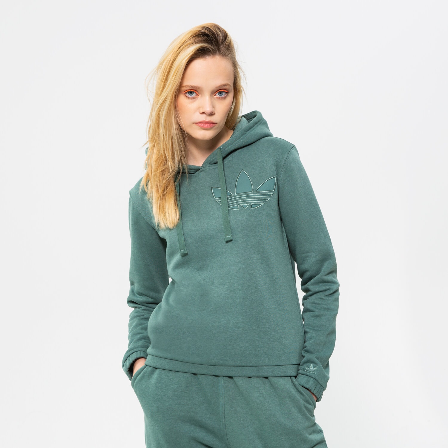 dámská mikina ADIDAS MIKINA S KAPUCÍ HOODIE HE4733 ZELENÁ