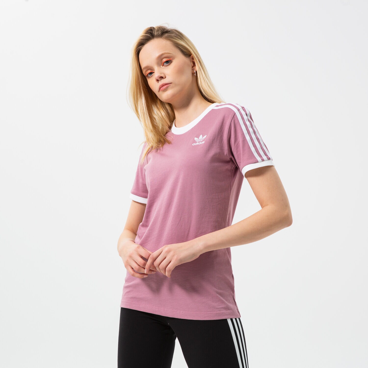 dámské tričko ADIDAS TRIČKO 3 STRIPES TEE HB9485 RŮŽOVÁ