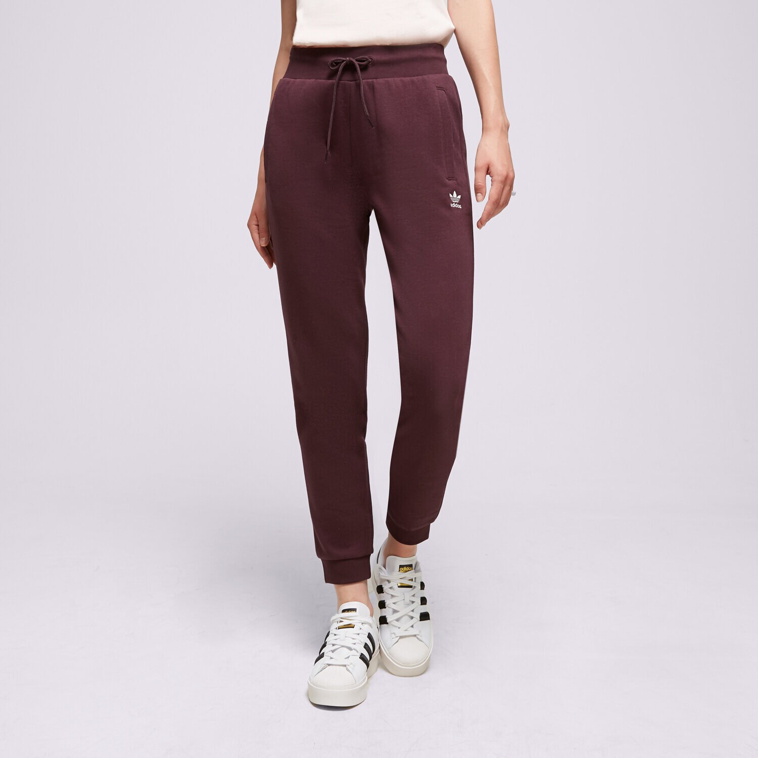 dámské kalhoty ADIDAS KALHOTY  TREF ESS JOG S'MAR IB2804 HNĚDÁ