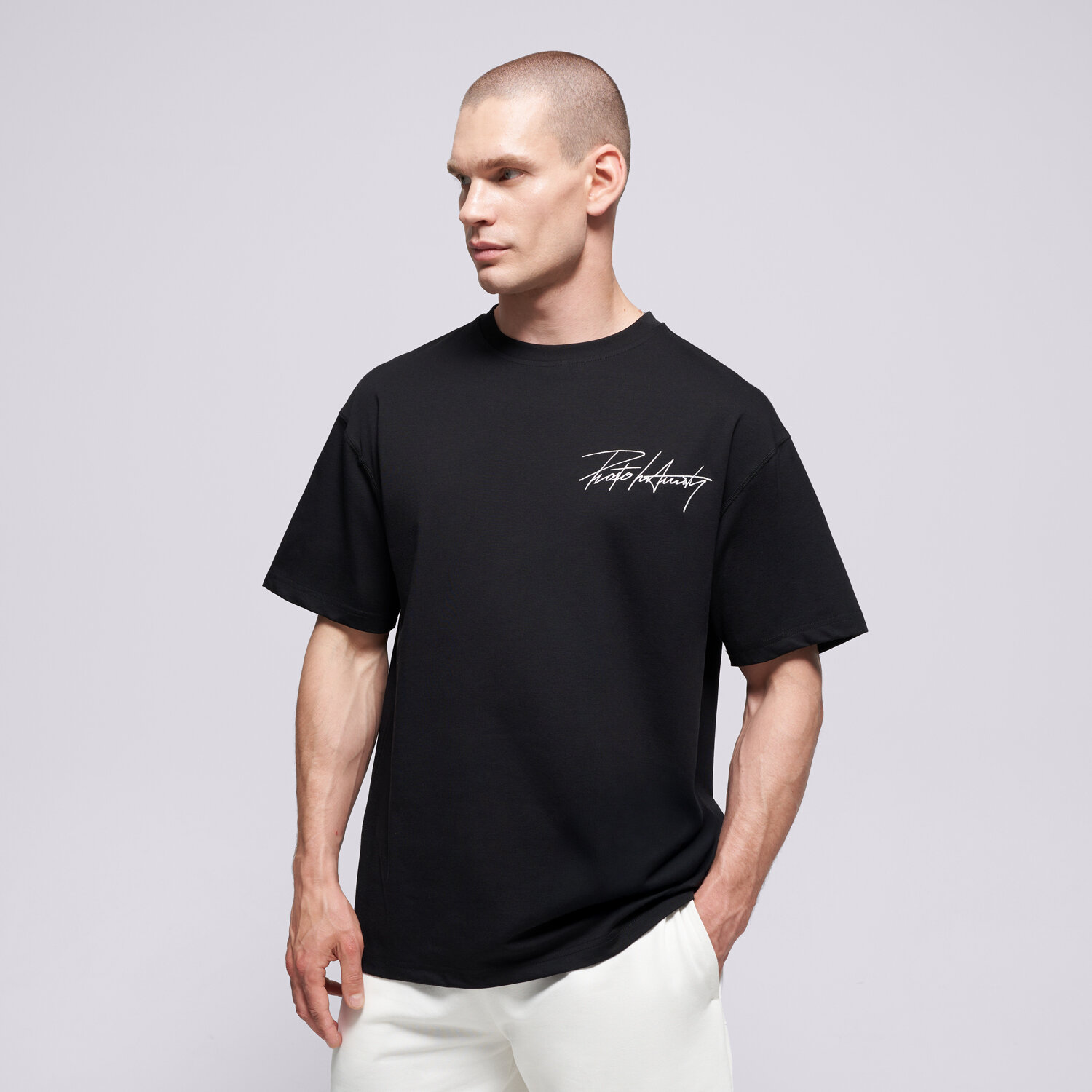 pánské tričko PROSTO TRIČKO CLUB BLACK KL261MTEE1202 ČERNÁ