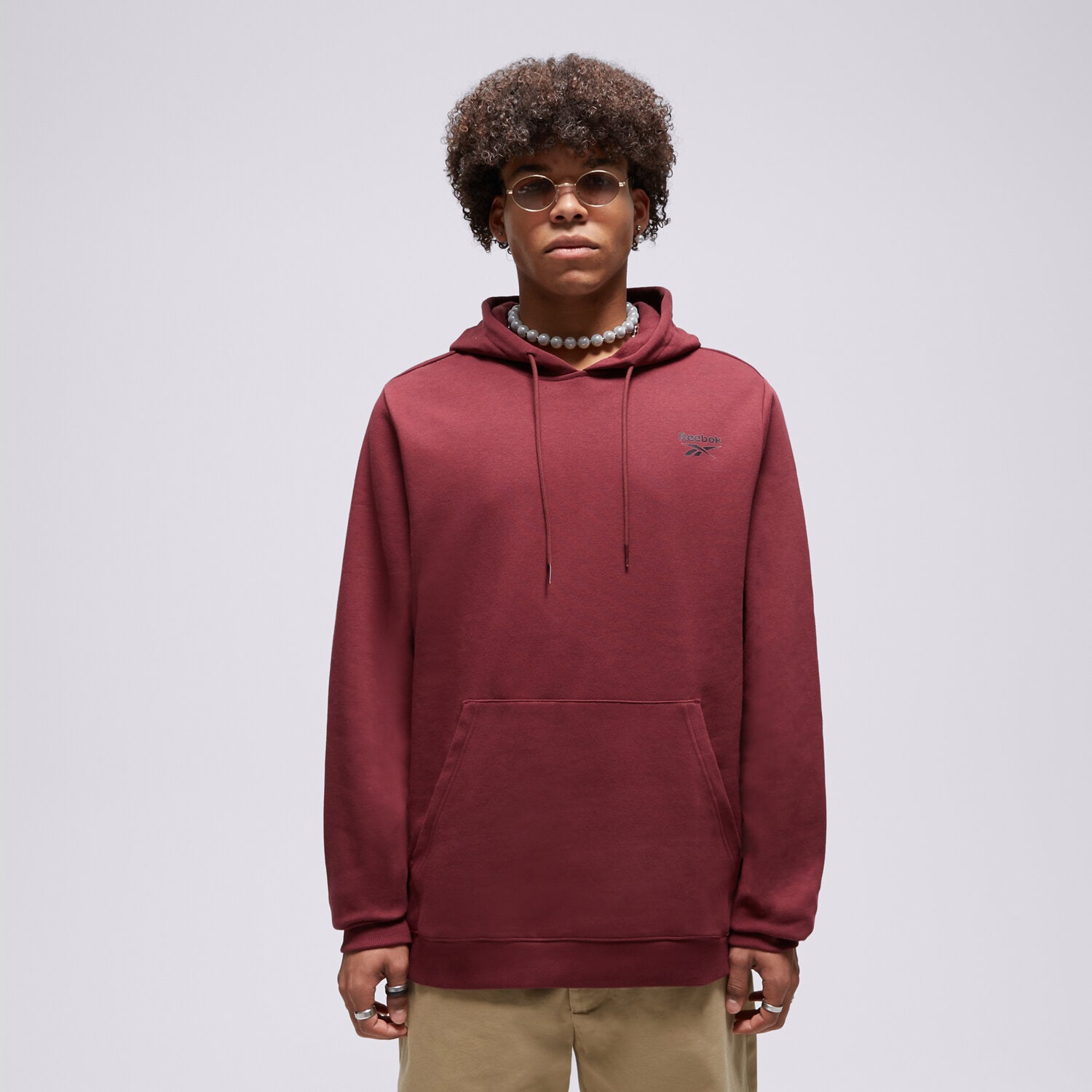 pánská mikina REEBOK MIKINA REEBOK ID FLEECE OTH 100071336 BORDOVÁ