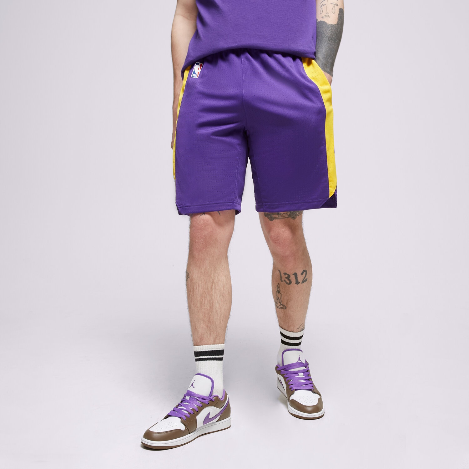 pánské kraťasy NIKE ŠORTKY  LOS ANGELES LAKERS NIKE NBA AJ5077-504 MODRÁ