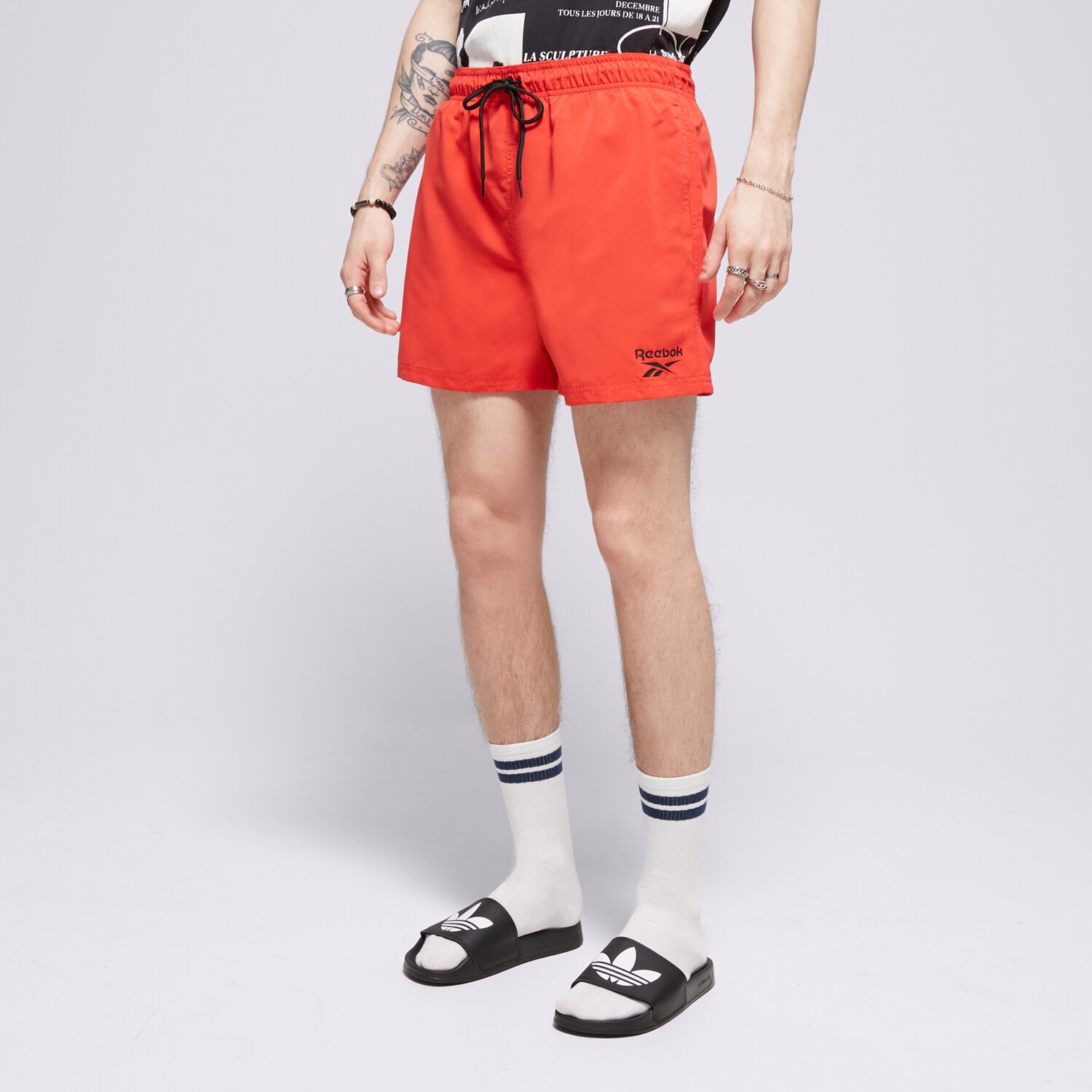 pánské kraťasy REEBOK ŠORTKY  YALE L5_71002_RBK_RD ČERVENÁ