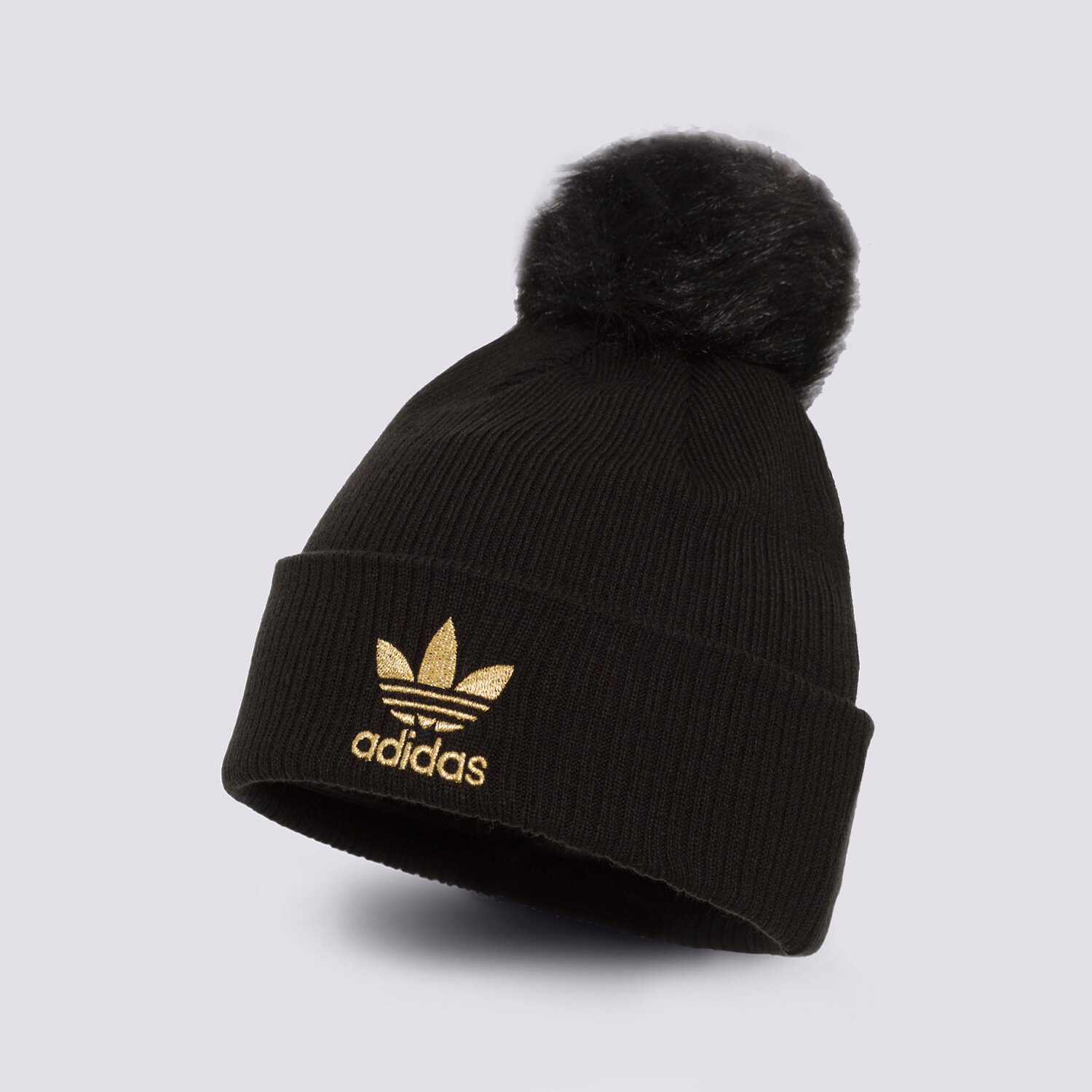 dětská čepice ADIDAS ČEPICE W FUR POM BEANI H35531 ČERNÁ
