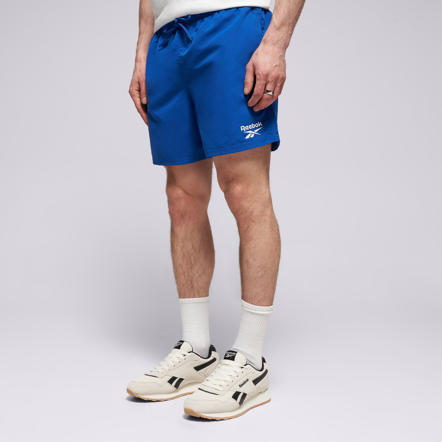 pánské kraťasy REEBOK ŠORTKY  YALE L5_71002_RBK_BL1 MODRÁ