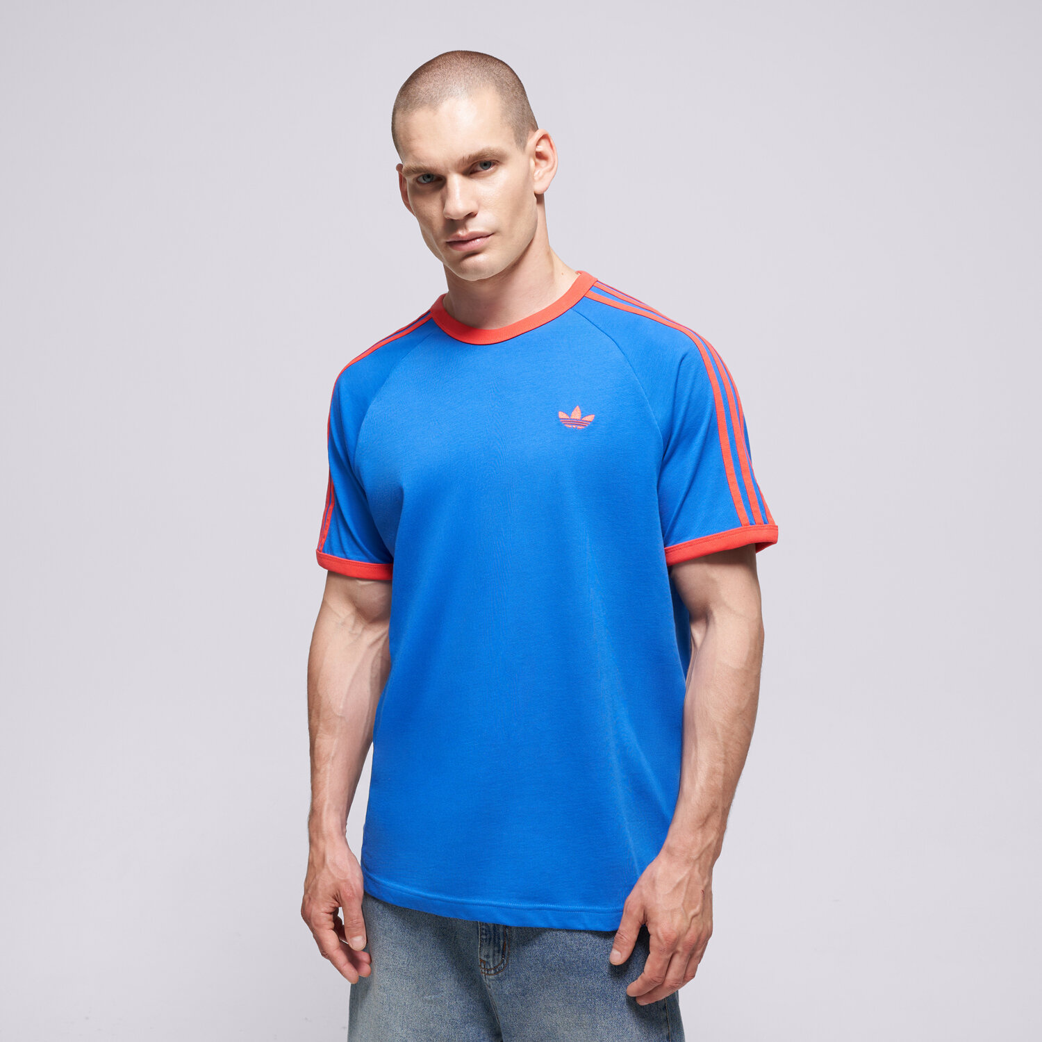 pánské tričko ADIDAS TRIČKO 3S TEE KE3531 MODRÁ