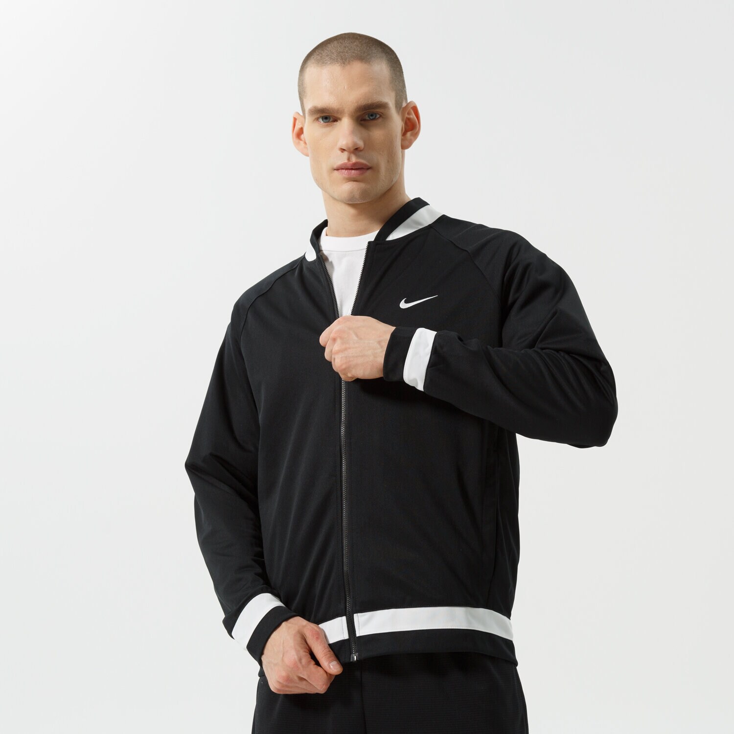 Přechodná bunda pánská (podzimní, jarní) NIKE BUNDA M NK DF JKT STARTING FIVE NBA DH7116-011 ČERNÁ