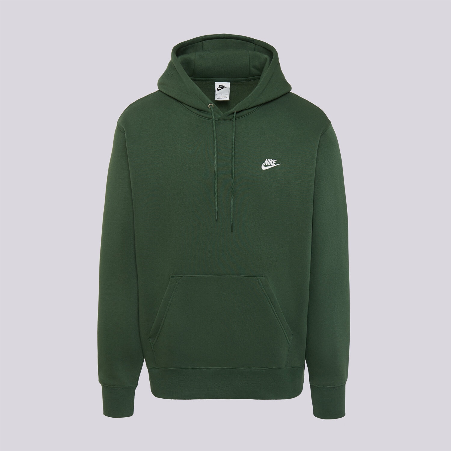 pánská mikina NIKE MIKINA S KAPUCÍ M NK CLUB BB PO HOODIE FN3859-323 ZELENÁ