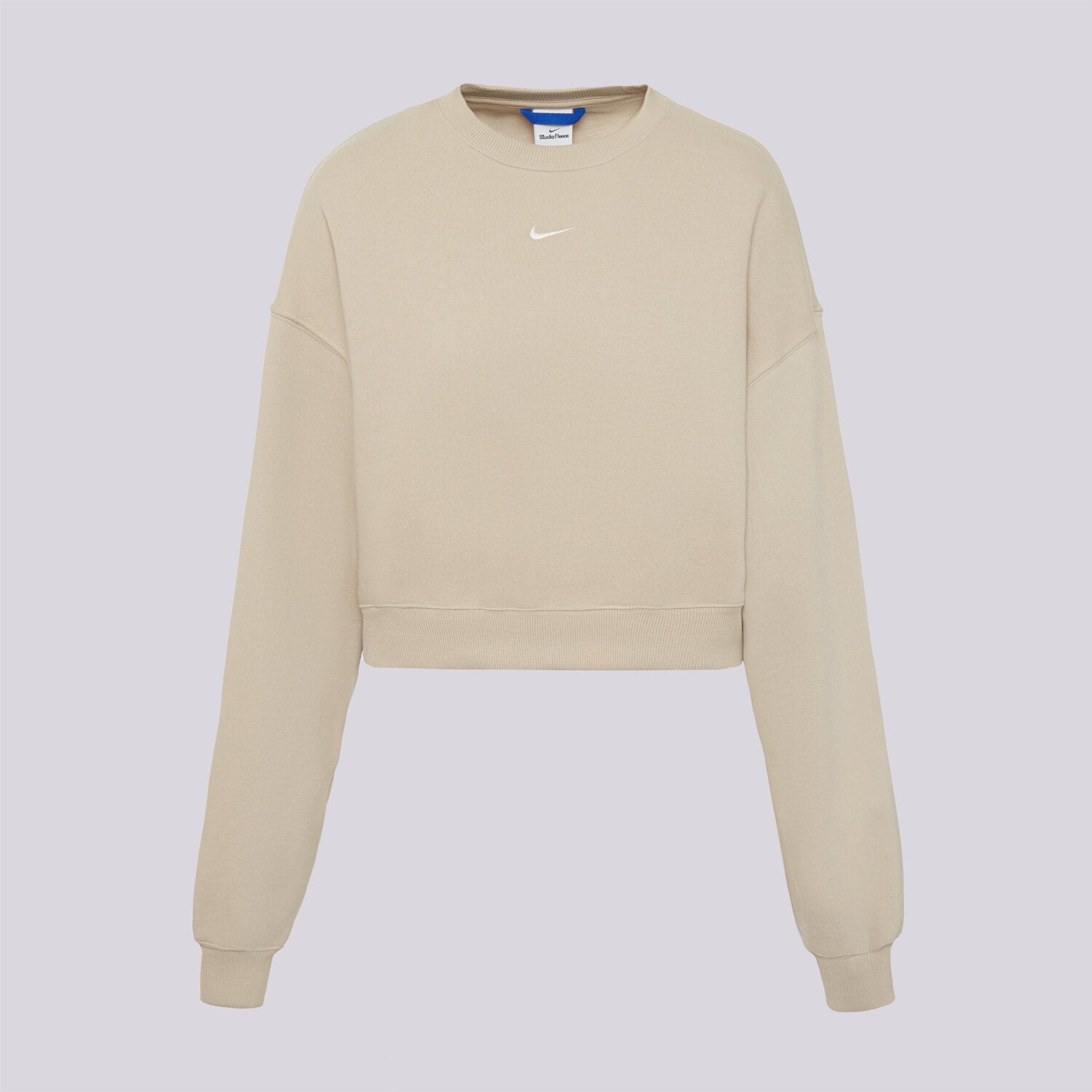 dámská mikina NIKE MIKINA W NK STDO FLC MW OS CROP IM8497-236 MODRÁ