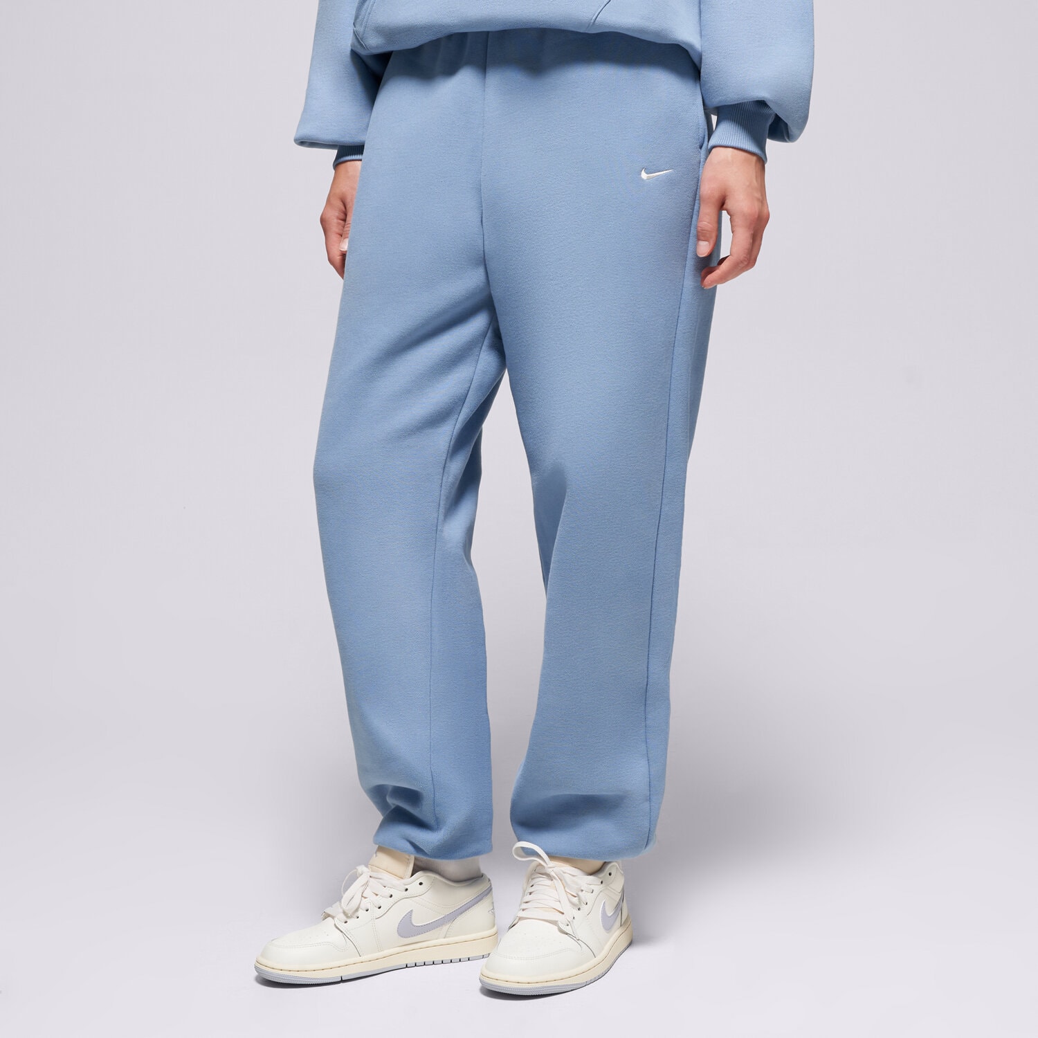 dámské kalhoty NIKE KALHOTY  W NK STDO FLC OS CFF PNT IM8074-486 MODRÁ