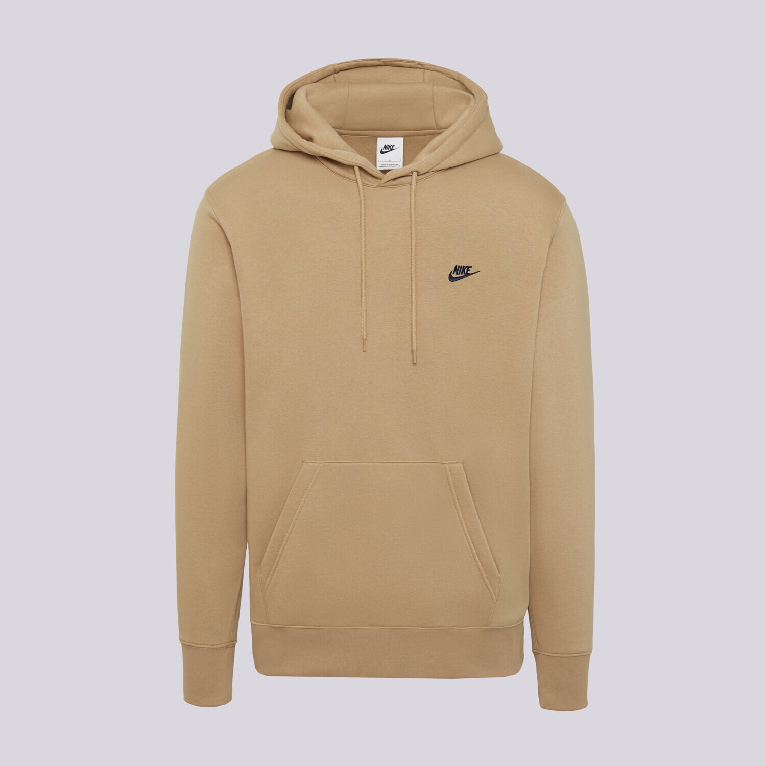 pánská mikina NIKE MIKINA S KAPUCÍ M NK CLUB BB PO HOODIE FN3859-298 BÉŽOVÁ