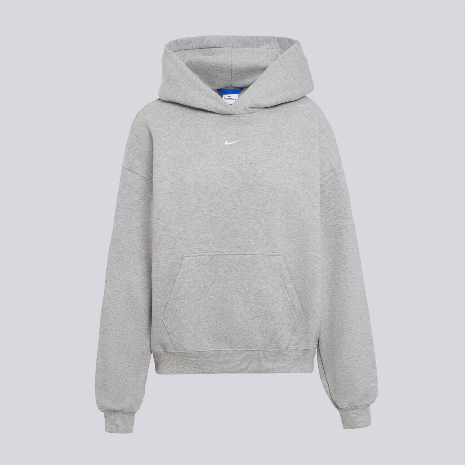 dámská mikina NIKE MIKINA S KAPUCÍ W NK STDO FLC OS PO HDY IM8502-063 ŠEDÁ