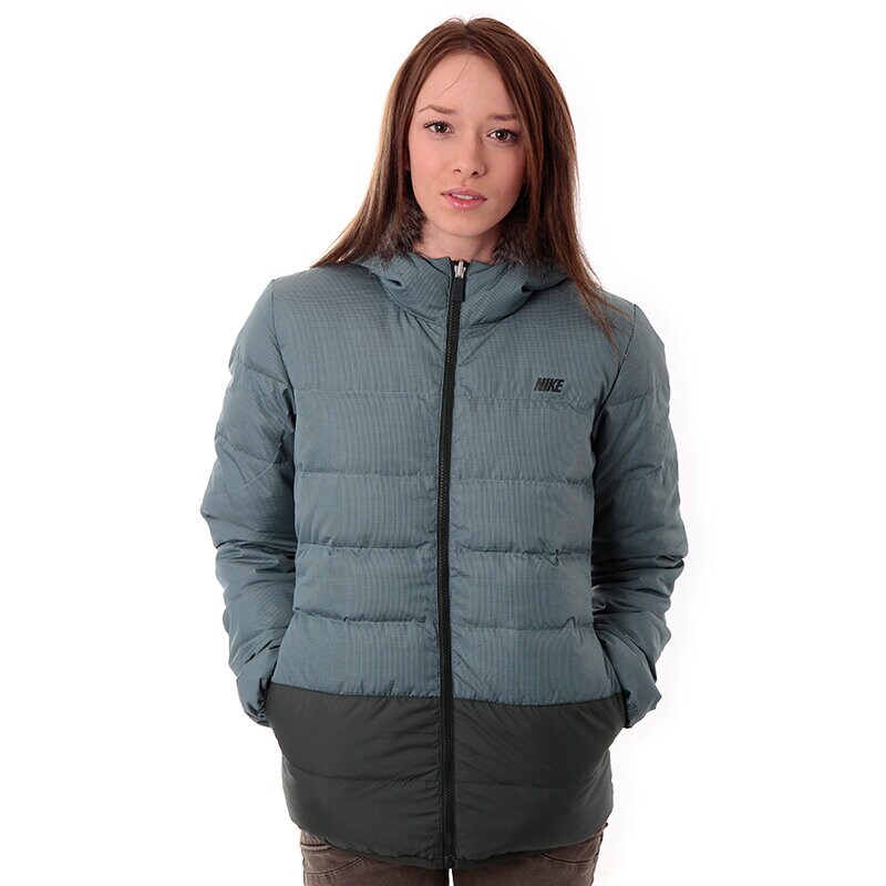 dámská zimní bunda NIKE BUNDA NIKE ALLIANCE TD JKT-550 HOODE 541420356 ŠEDÁ