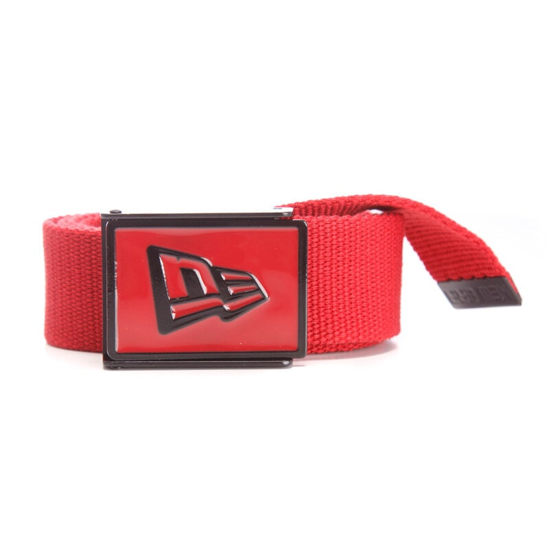 NEW ERA PÁSEK ENAMEL BUCKLE NONE 10666175 ČERVENÁ