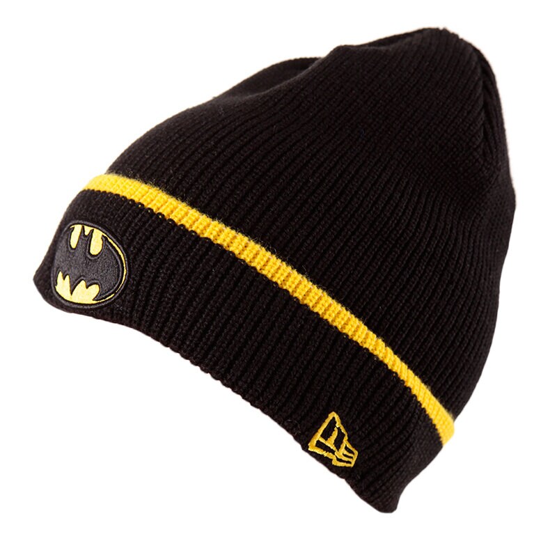 dětská čepice NEW ERA ČEPICE POP CUFF KNIT BATMAN 10909062 ČERNÁ