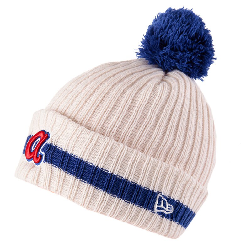 dětská čepice NEW ERA ČEPICE RETRO BOBBLE ATLANTA BRAVES 10877360 BÍLÁ