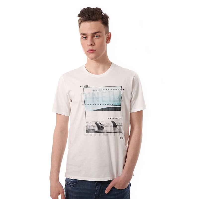 pánské tričko O'NEILL TRIČKO SOUTH SWELL S/SLV TEE 4036041030 BÍLÁ