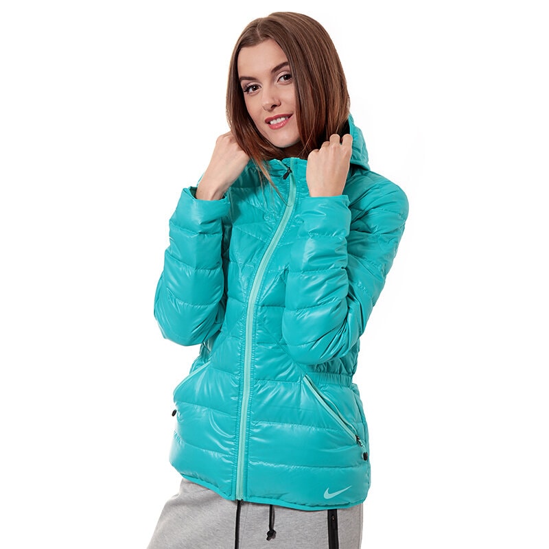 dámská zimní bunda NIKE BUNDA ALLIANCE JKT-550 HOOD LTW 626975388 ZELENÁ