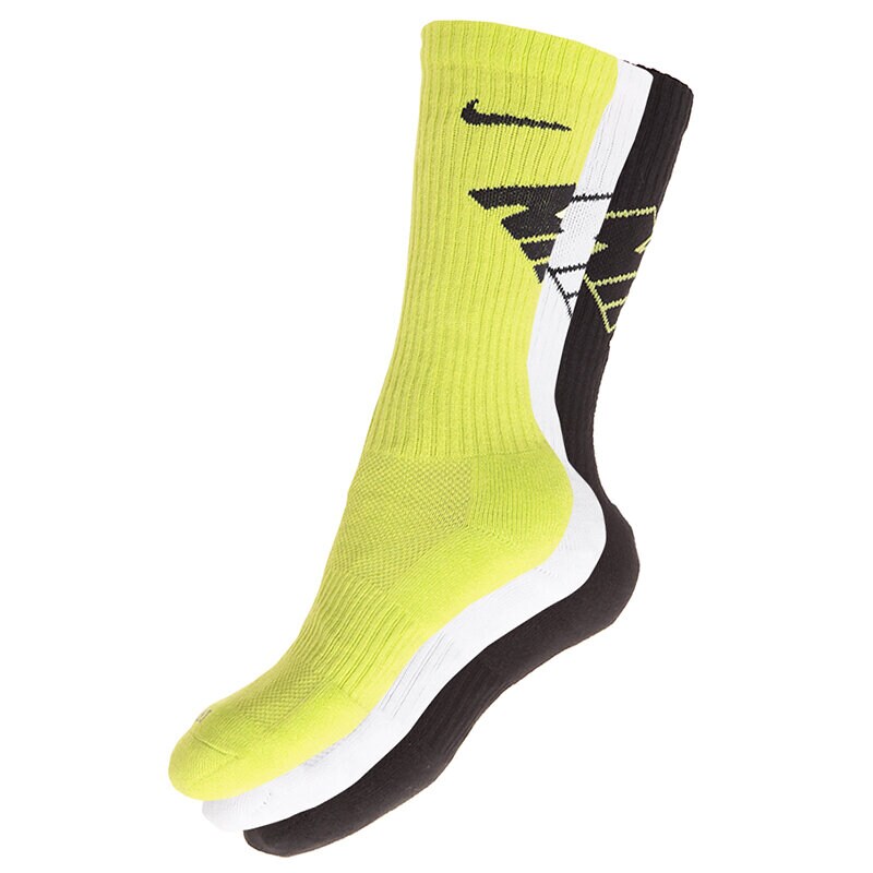 dámské ponožky NIKE PONOŽKY 3PPK DRI FIT FLY CREW (SMLXL) SX4689979 VÍCEBAREVNÁ