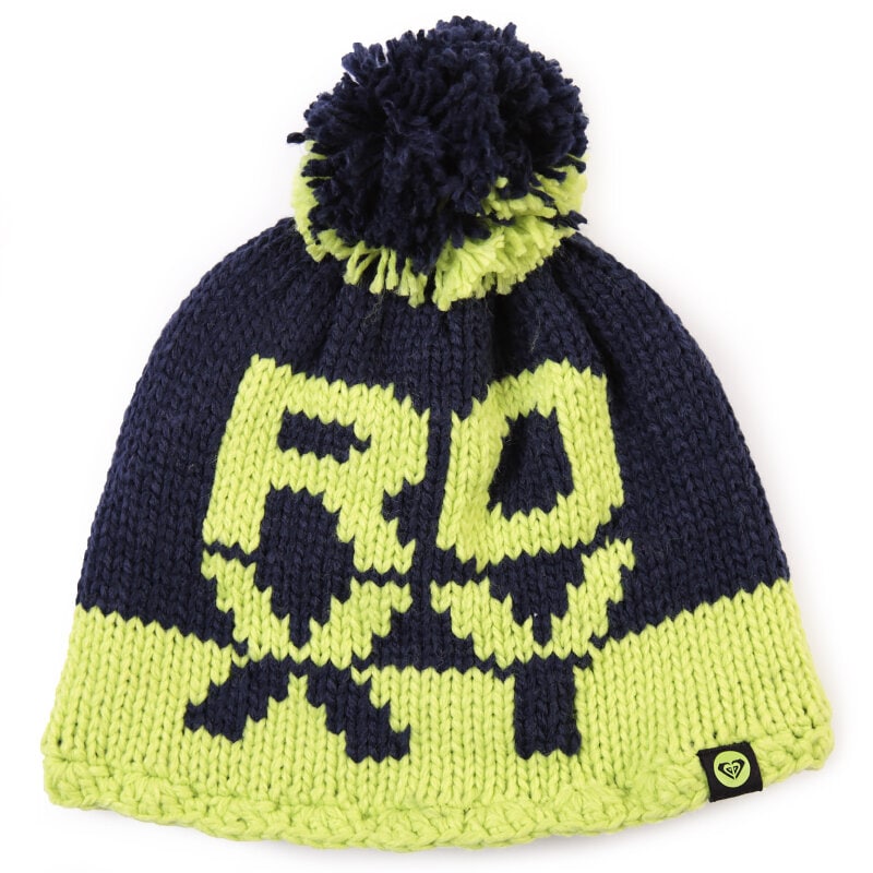 dětská čepice ROXY ČEPICE ZIMNÍ FJORD BEANIE ERJHA00056BTNO ZELENÁ