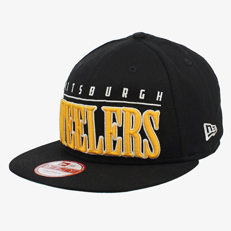 dětská kšiltovka NEW ERA ČEPICE BIG WORD NFL PITTSBURGH STEELERS 80001052 ČERNÁ