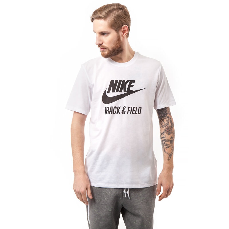 pánské tričko NIKE TRIČKO TEE-RU NTF BRAND 679647100 BÍLÁ