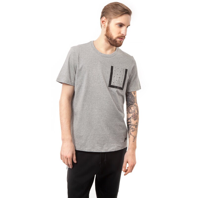 pánské tričko NIKE TRIČKO POCKET TOP TP 641722063 ŠEDÁ