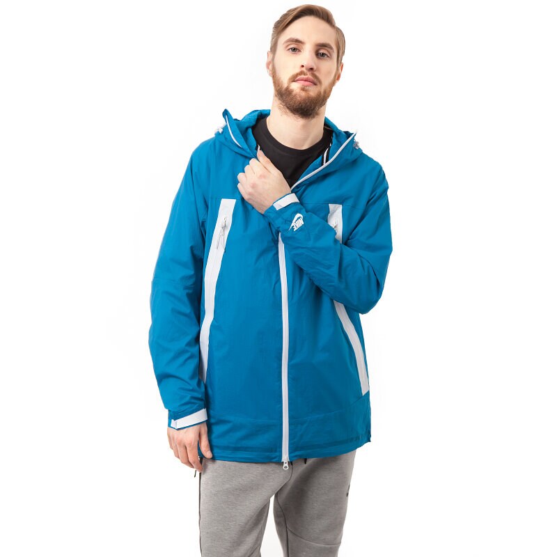 Přechodná bunda pánská (podzimní, jarní) NIKE BUNDA TECH PARKA 642858413 MODRÁ