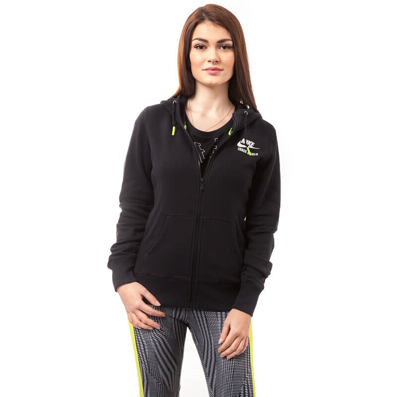dámská mikina NIKE MIKINA RU NTF FZ HOODY 644138010 ČERNÁ