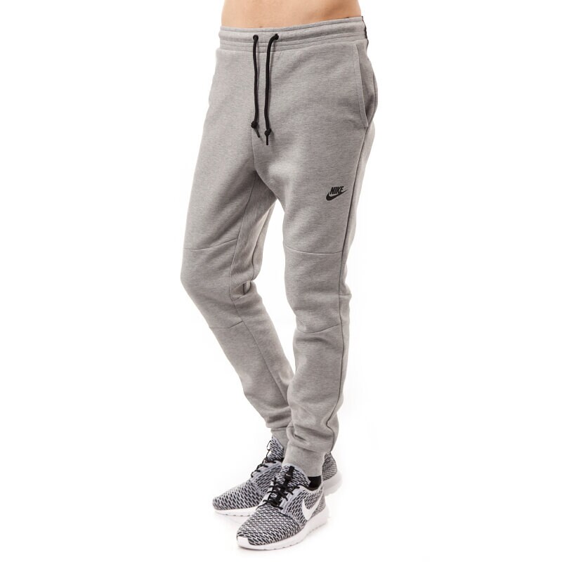 pánské kalhoty NIKE KALHOTY  TECH FLEECE PANT 1 MM 545343065 ŠEDÁ
