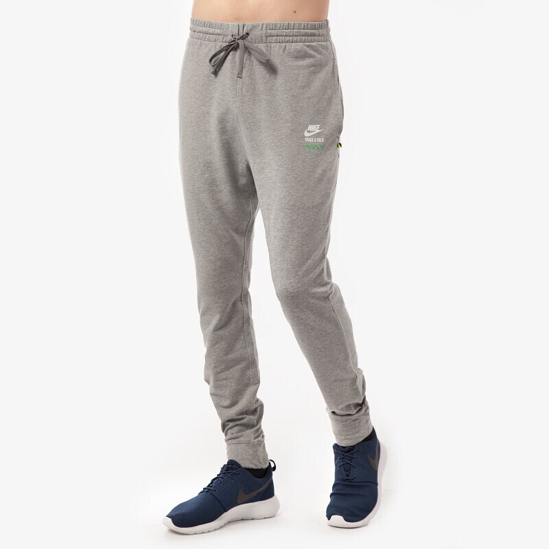 pánské kalhoty NIKE KALHOTY  RU NTF SLIM PANT 646517063 ŠEDÁ
