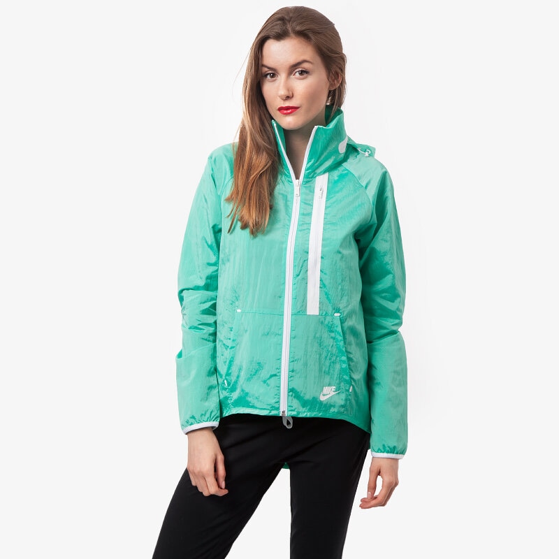 Přechodná bunda dámská (podzimní, jarní) NIKE BUNDA TECH MOTO CAPE-SP 699882305 ZELENÁ
