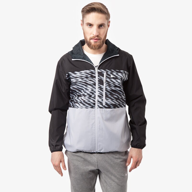 Přechodná bunda pánská (podzimní, jarní) NIKE BUNDA WINGER JKT LOI REVERSIBLE 677301010 ČERNÁ