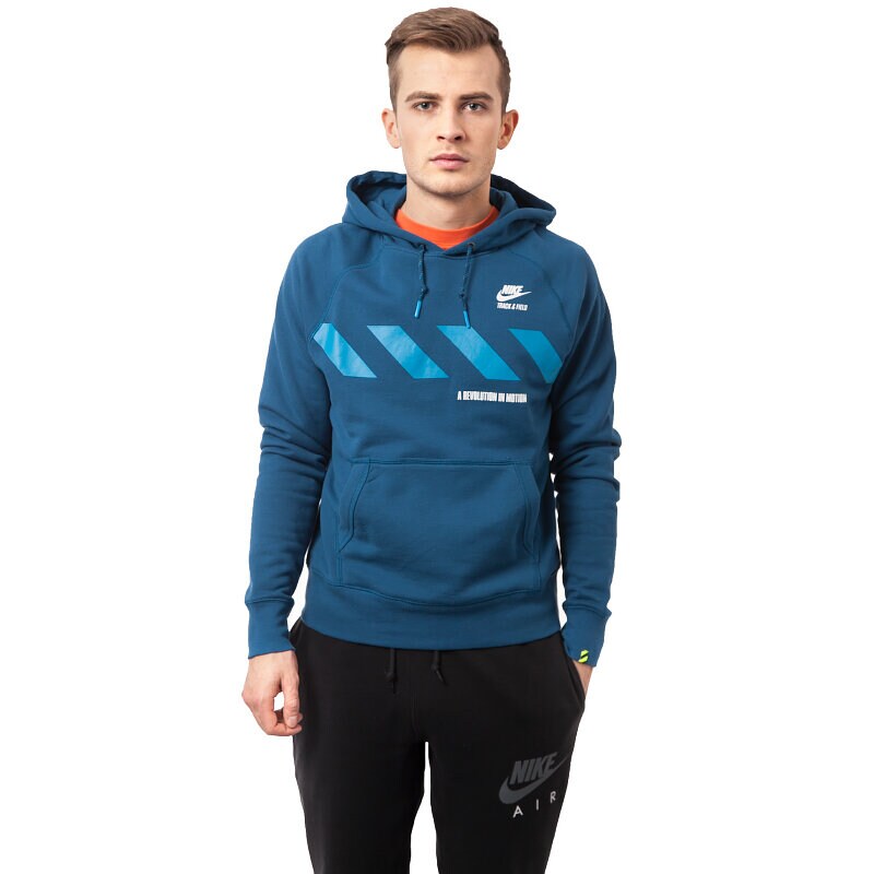 pánská mikina NIKE MIKINA NTF PO HOODY 650765496 MODRÁ