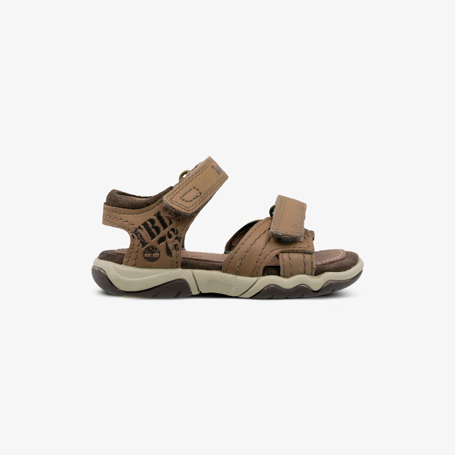 dětské sandály TIMBERLAND EK OAK BLUFFS LEATHER 2 STRAP 2180A HNĚDÁ